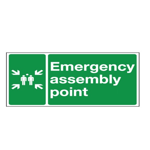 Usha Armour Assembly Area Signage, Size: 24 x 12 Inch